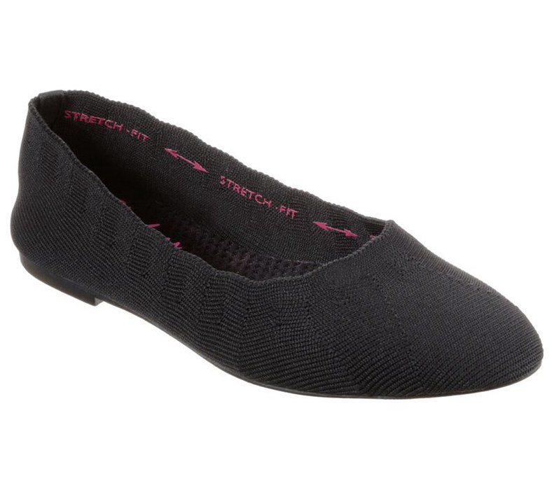 Skechers Dam Svarta Platta Skor - Cleo - Bewitch - Sverige (ERPTX-0173)